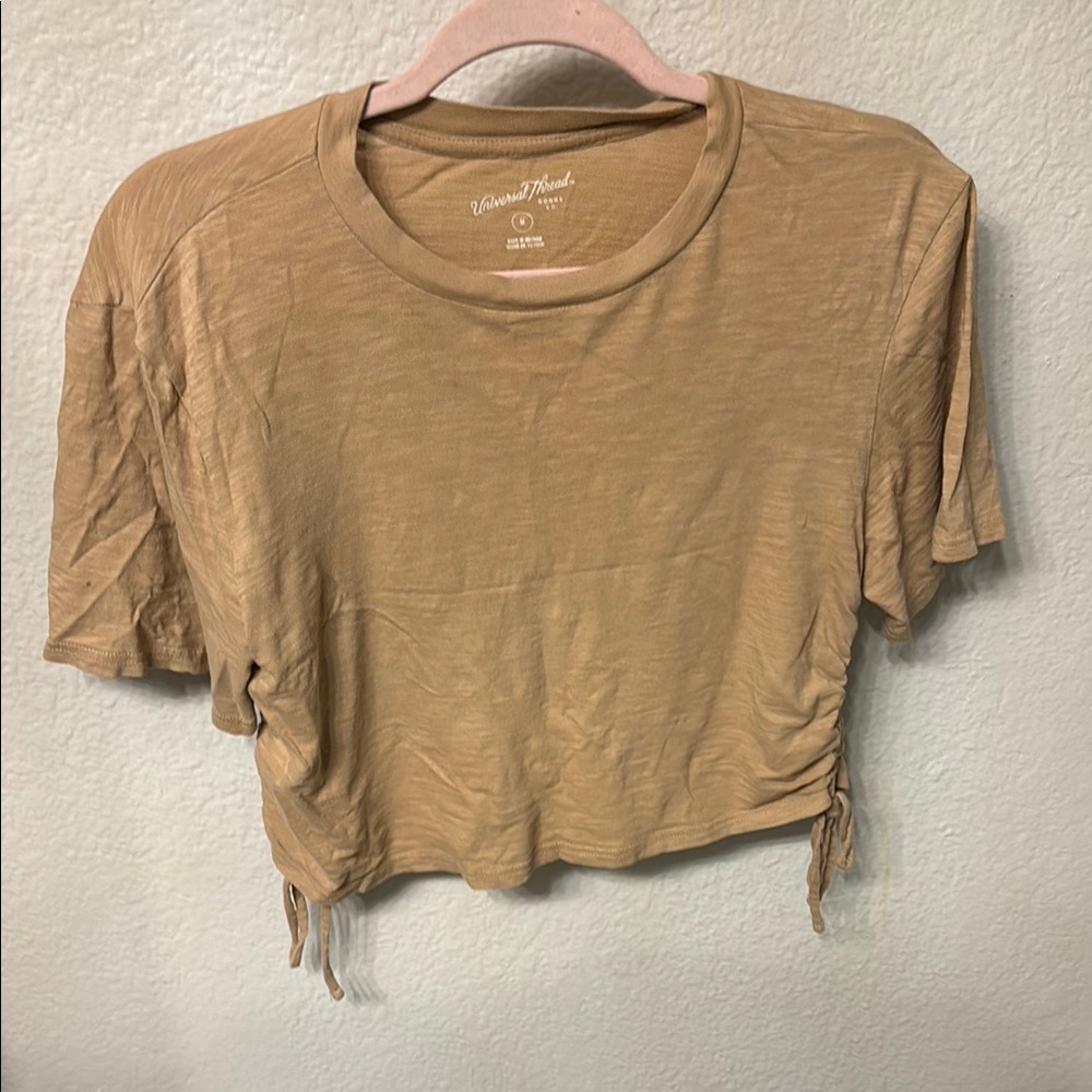 Tan Cropped Top
